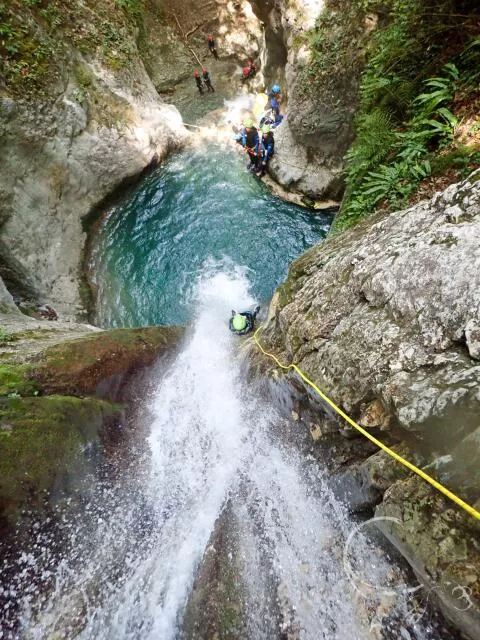 Un rappel qui termine en toboggan