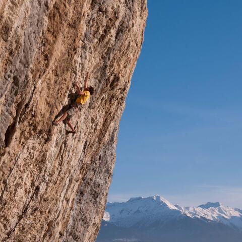 Escalade à la falaise d'Arbin
