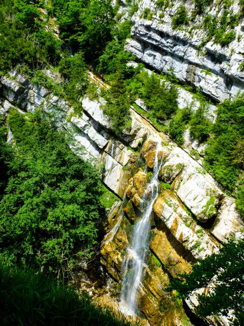 Entrée par le ruisseau du Gaz