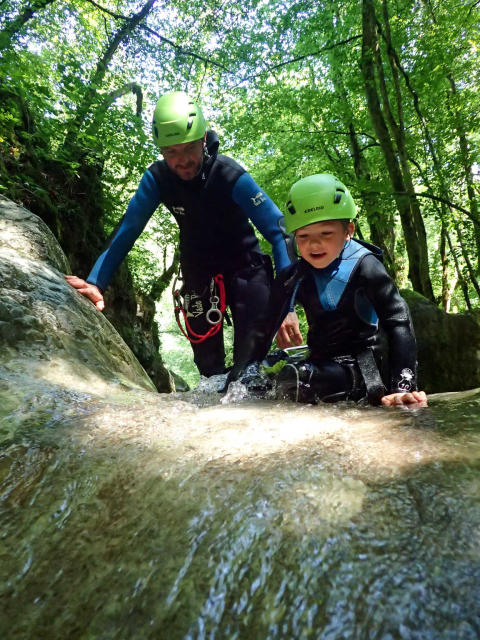 Un canyon adapté aux enfants